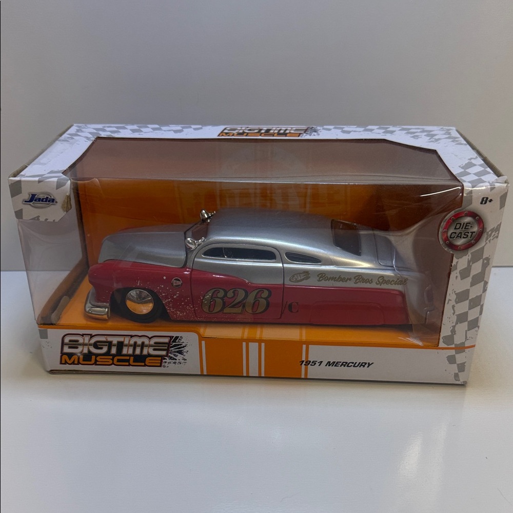 Jada Bigtime Muscle 1951 Mercury Die-Cast Car - Silver and Pink